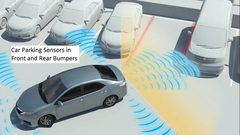 car parking sensors in front and rear bumper